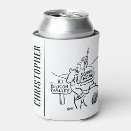 Porta-lata Índio Vermelho em Horseback no Vale do Silício