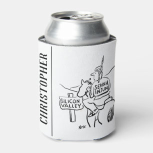 Porta-lata Índio Vermelho em Horseback no Vale do Silício