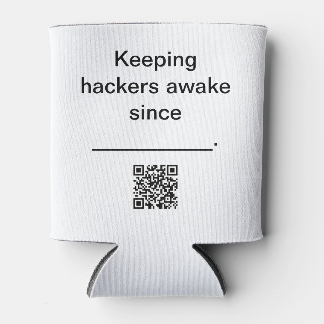 Porta-lata Insulador de Soda - Para hackers (Frente)