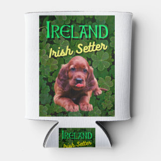 Porta-lata Irish Setter Clovers Shamrocks