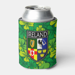 Porta-lata Irlandês - Irlanda Crest & Shamrock