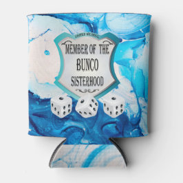 Porta-lata Irmandade de Bunco com Cor de Água Azul