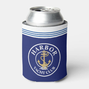 Porta-lata Isolador de Garrafa Monogramado Azul Marinho