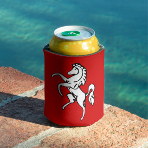Porta-lata Isolante de lata com a bandeira do Condado de Kent