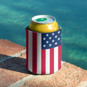 Porta-lata Isolante de Lata com Bandeira Americana