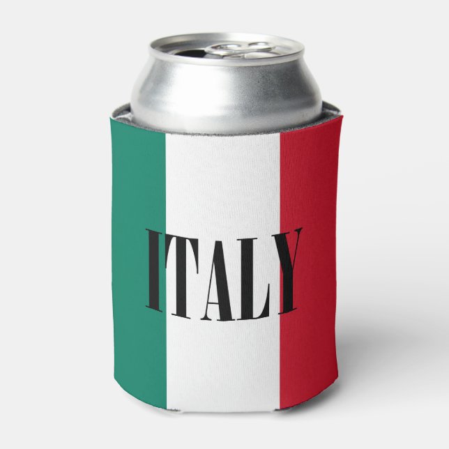 Porta-lata Itália pavilhão Itália Itália Itália Il Tricolore (Can Front)