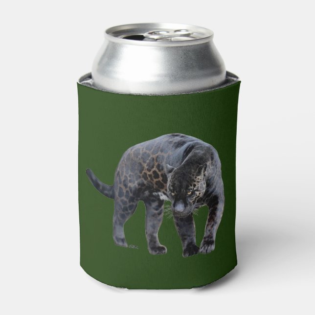 Porta-lata Jaguar Diablo cooler verde para latas (Can Front)