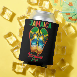 Porta-lata Jamaica 2024 Sacudir Flop Vacation Tropical Beach