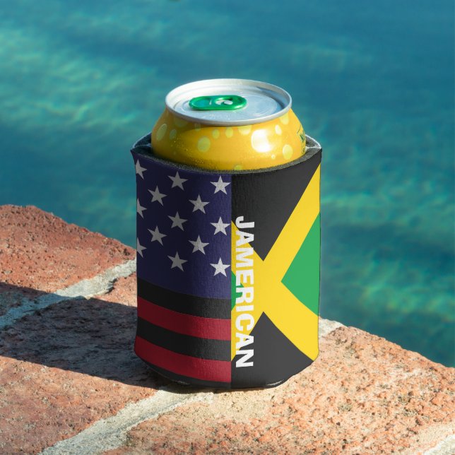 Porta-lata Jamerican , bandeira jamaicana americana , 4 de ju (Piscina in situ)