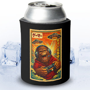 Porta-lata Japonês Retro Vintage OVNI Pé Grande Divertido Gam