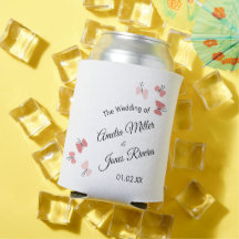 Jardim de Borboletas Rosa Casamento Romântico Simp