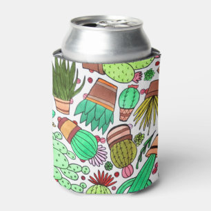 Porta-lata Jardim de Cactos Verdes de Plantas Potentes