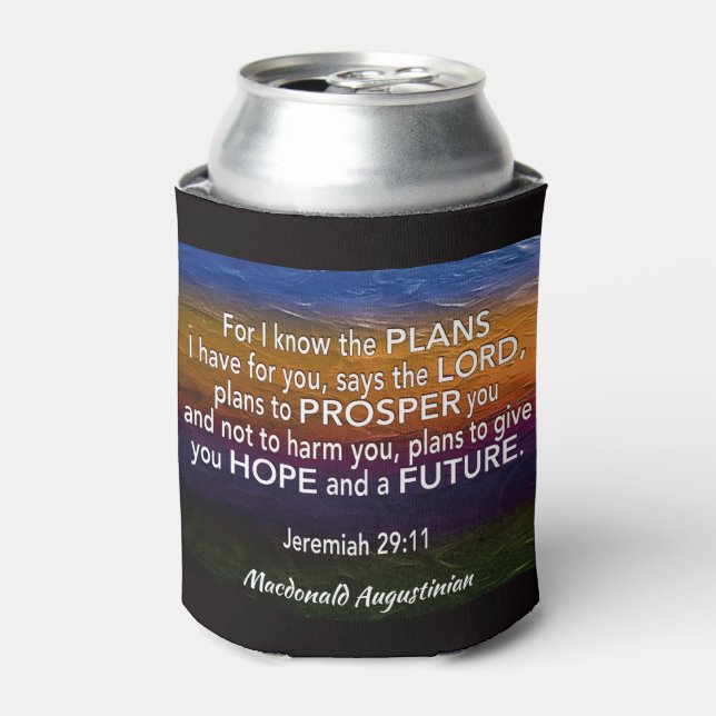 Porta-lata JEREMIAH 29:11 Para Eu Conhecer Os Planos Personal (Can Front)