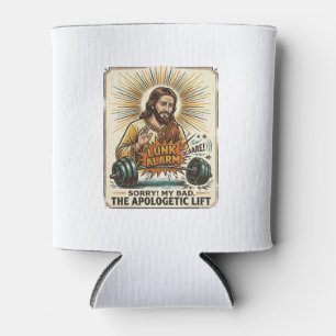 Porta-lata Jesus Derrubando Haltere Pesado Alto Ginásio Lunk 