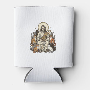 Porta-lata Jesus e Gatos Vintage