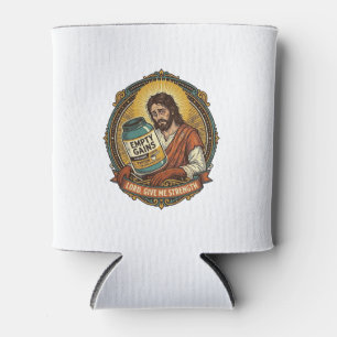 Porta-lata Jesus Exausto Tubo de Proteína Vazio Humor de Acad
