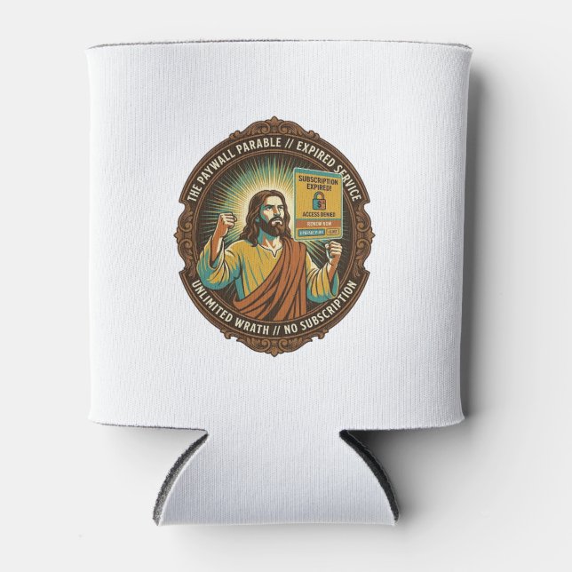 Porta-lata Jesus Expirou Assinatura de Software Paywall Tecno (Frente)