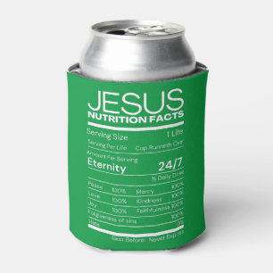 Porta-lata Jesus Nutrição Fala Inspiração Cristã