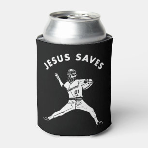 Porta-lata Jesus salva camisa fé cristã religiosa beba