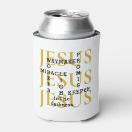 Porta-lata JESUS Waymaker Monograma Christian
