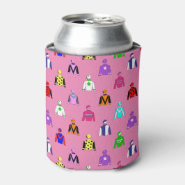 Porta-lata Jockey Silk Pink Horse Coca-Cola Cooler