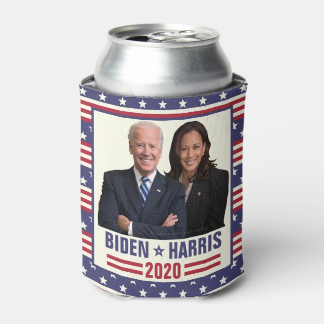 Porta-lata Joe Biden Kamala Harris 2020 Foto do Presidente do (Can Front)