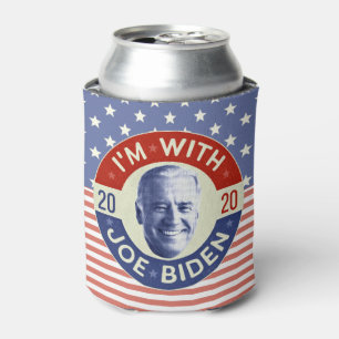 Porta-lata Joe Biden para Presidente 2020 Foto Retro Democrat
