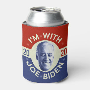 Porta-lata Joe Biden para Presidente 2020 Foto Retro Democrat