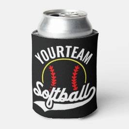 Porta-lata Jogador da Equipe de Softbol ADD NOME Personalizad