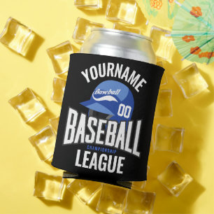 Porta-lata Jogador de Beisebol Personalizado NOME Equipe Camp
