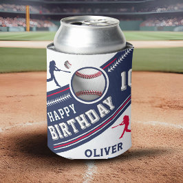 Porta-lata Jogador de Bola de Baseball com Festa de aniversár