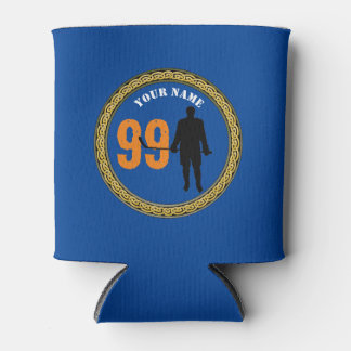 Porta-lata Jogador de Hockey com Fresco - Adicionar Nome e Nú