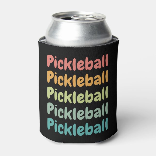 Porta-lata Jogador de Pickleball Retro (Can Front)