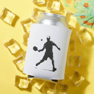 Porta-lata Jogador de Pickleball Silhout Design