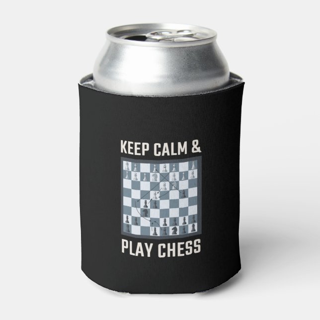 Porta-lata Jogador de Xadrez do Conselho Chess (Can Front)