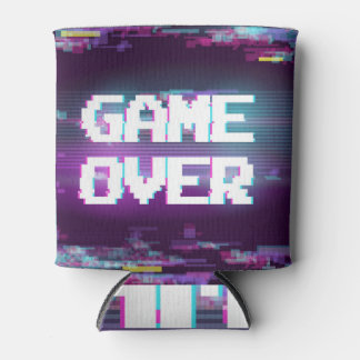 Porta-lata Jogo sobre conceito, efeito de falha.