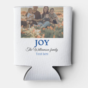 Porta-lata Joy christmas adiciona nome de família presentes d