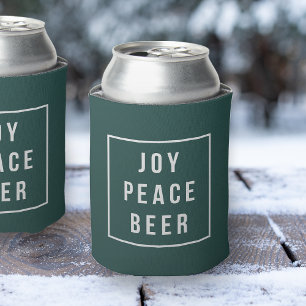 Porta-lata Joy Peace Beer Feriado Engraçado