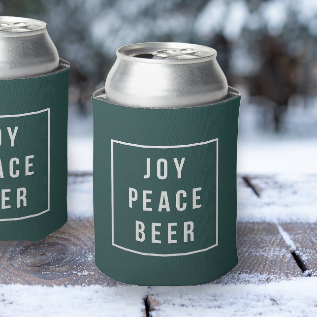 Porta-lata Joy Peace Beer | Feriado Engraçado (Criador carregado)