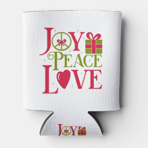 Porta-lata Joy Peace Love