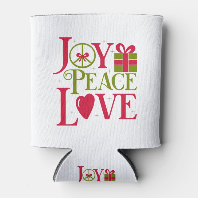 Porta-lata Joy Peace Love (Frente)