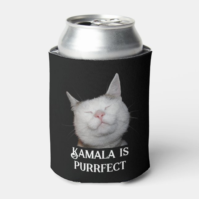 Porta-lata Kamala é Purrfect (Can Front)