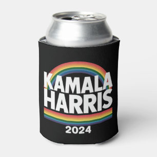 Porta-lata Kamala Harris 2024 Arco-íris Orgulho Gay LGBT Elei