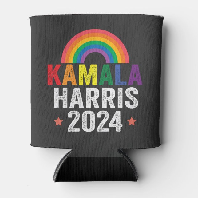 Porta-lata Kamala Harris 2024 Lgbtq Eleição Presidente (Frente)