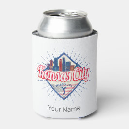 Porta-lata Kansas City Missouri Estados Unidos Skyline Vintag