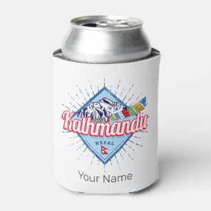 Porta-lata Katmandu Montanhas Nepal Retro Flagres Souvenir