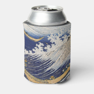 Porta-lata Katsushika Hokusai. Ondas do oceano podem arrefece
