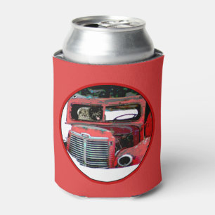 Porta-lata Keeshond Christmas Old Truck Painting Art