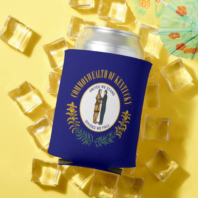 Porta-lata Kentucky: Bandeira do Estado dos EUA da Comunidade (Verão in situ)