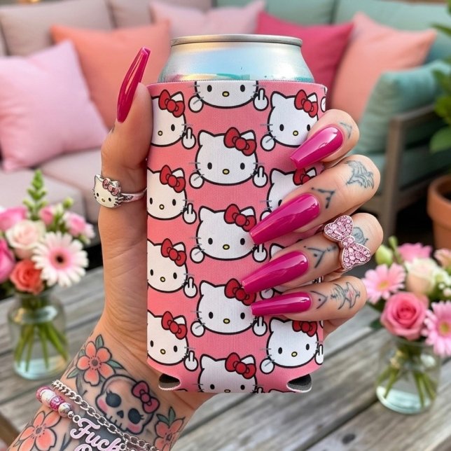 Porta-lata Kitty Garrafa Resfriador (Criador carregado)